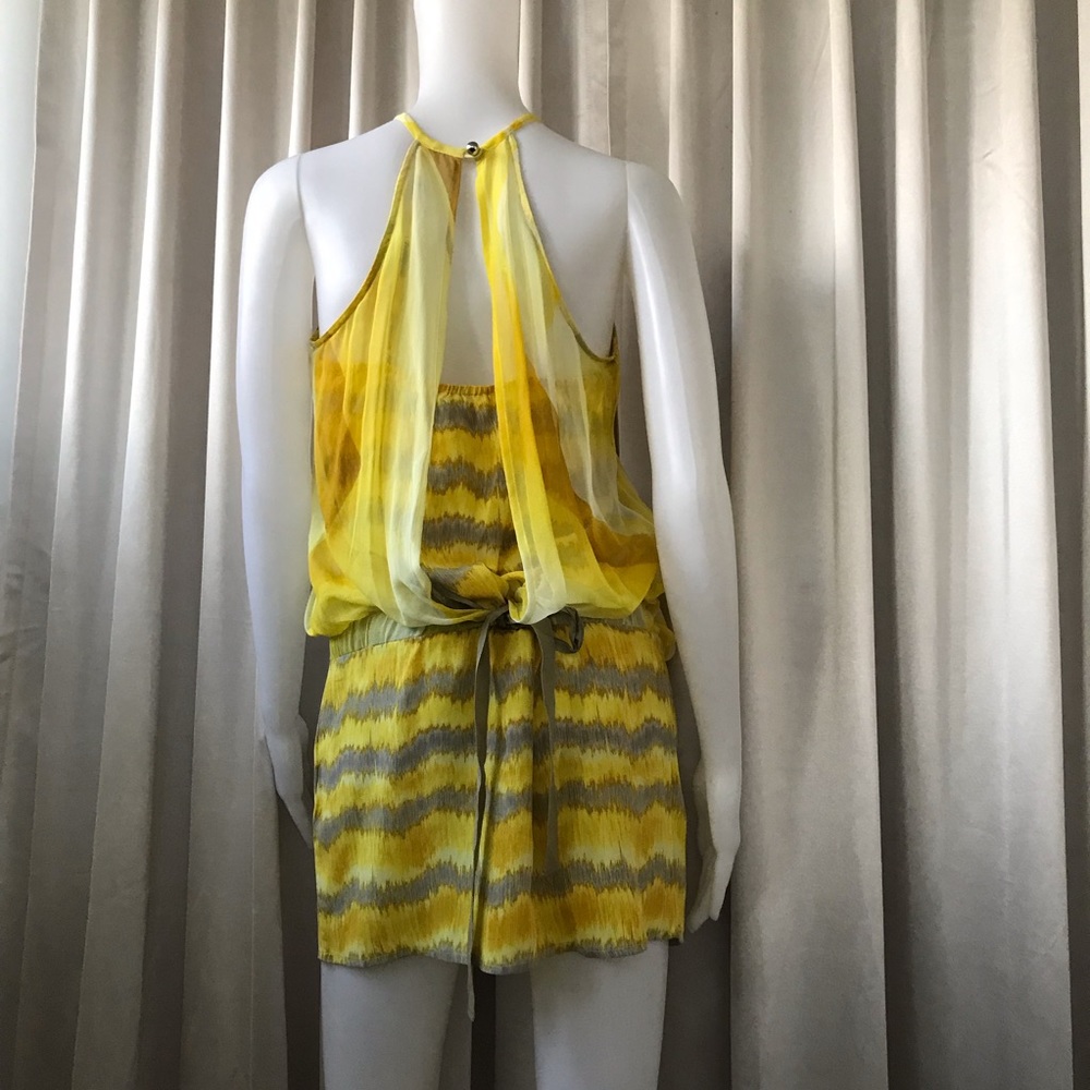 TRACY REESE - Mini Blouson Daisy Silk Dress - S